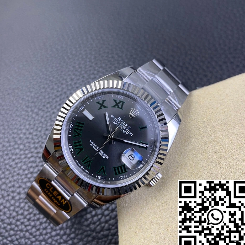 Clean Rolex Dial Grey M126334-0021 Datejust Factory 0507